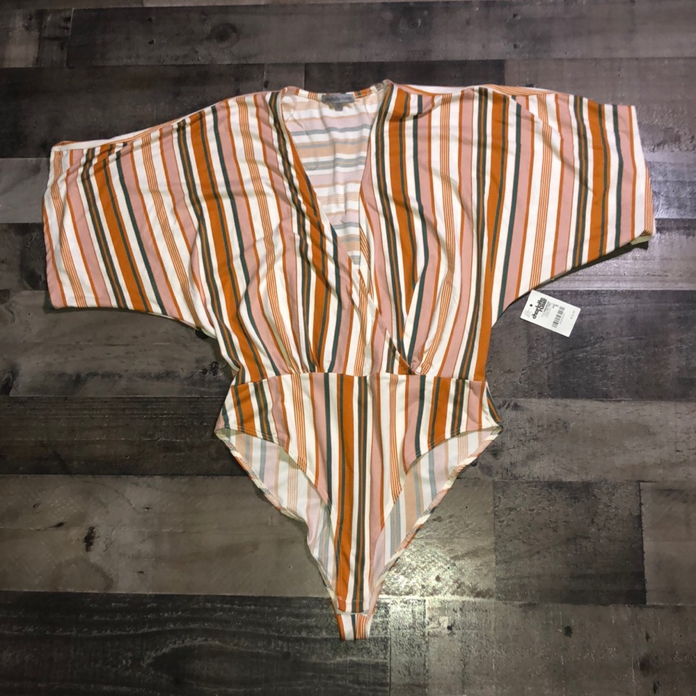 Striped bodysuit